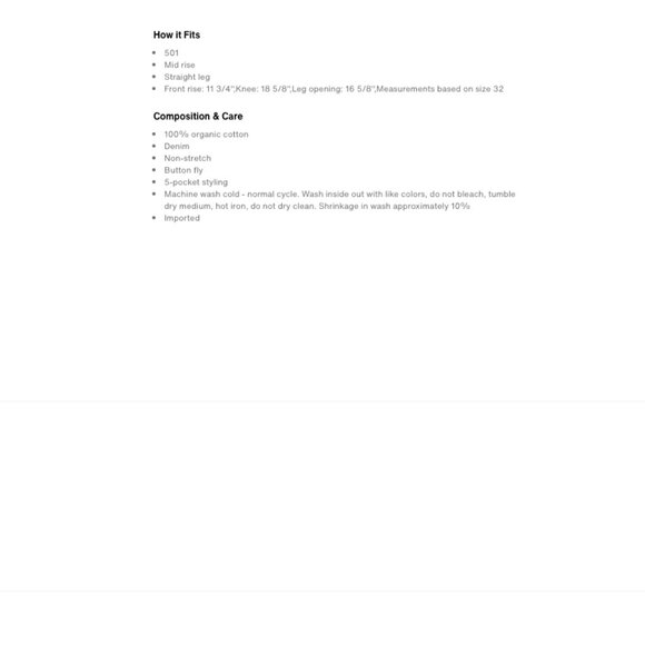 NWT Levi's LVC 1966 jeans sz 30x34 - Picture 10 of 15